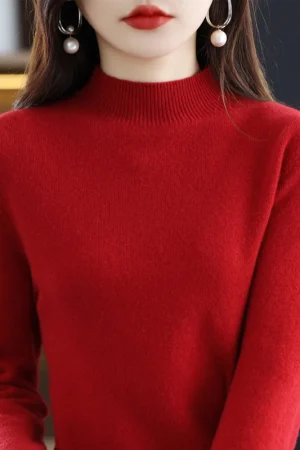 Turtleneck Basic Knitwear Solid Long Sleeve Pullovers Autumn Winter Women Sweater Korean Fashion Warm Bottoming Shirts