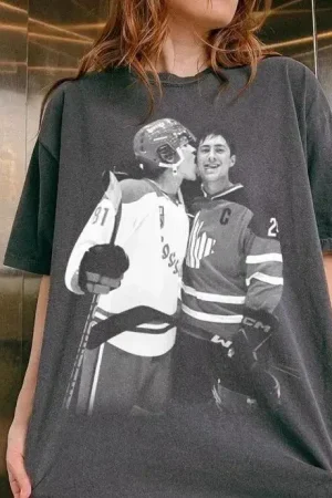 Y2k Harajuku Tops Heated Rivalry Tee Print Cotton T-shirt Merch Short Sleeve Tee Sports Loode Tops Clothes Causal Tops Unisex