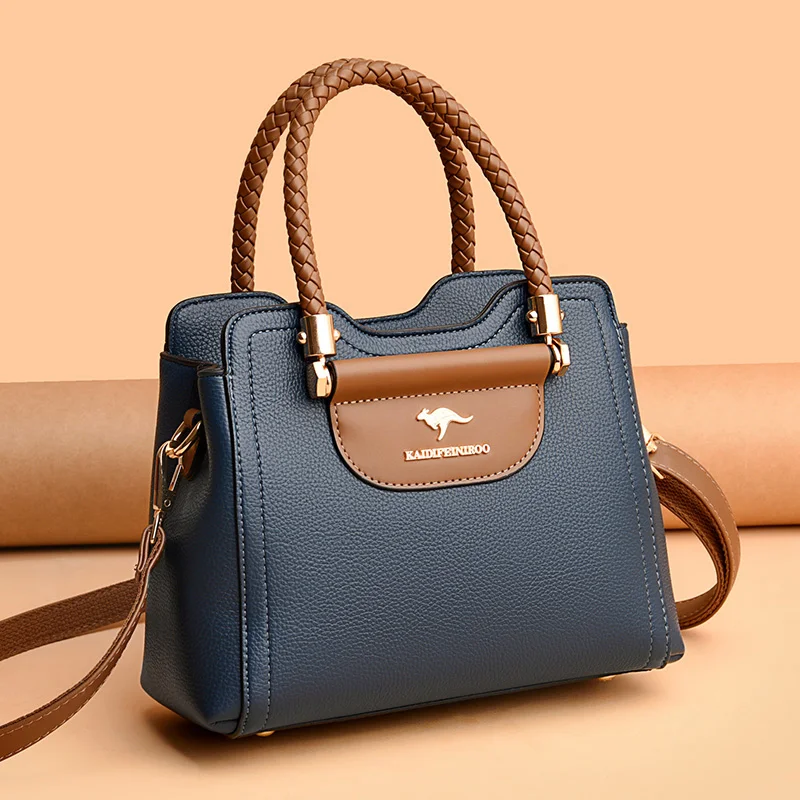 Genuine Brand Handbags For Women 2024 Luxury Ladies Hand Bag Female Leather Shoulder Top-Handle Crossbody Bags Casual Tote Sac - Image 2