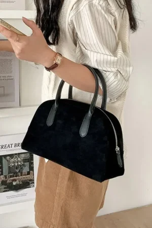 New Bowling Handbag, Retro Handbag for Women, Large Capacity Carrying Pillow Bag