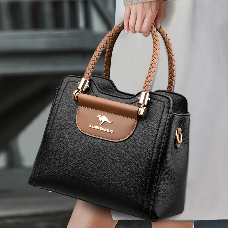 Genuine Brand Handbags For Women 2024 Luxury Ladies Hand Bag Female Leather Shoulder Top-Handle Crossbody Bags Casual Tote Sac